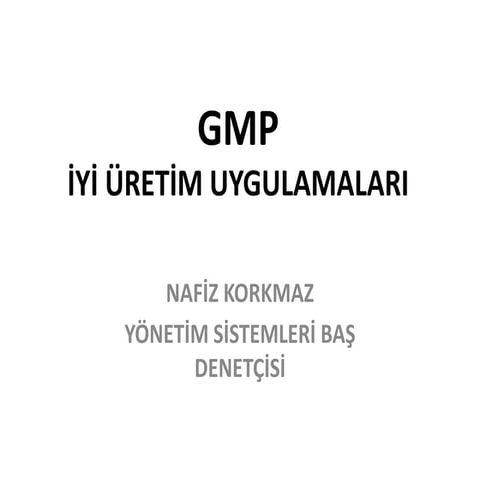 Gmp eği̇ti̇m ppt sunu
