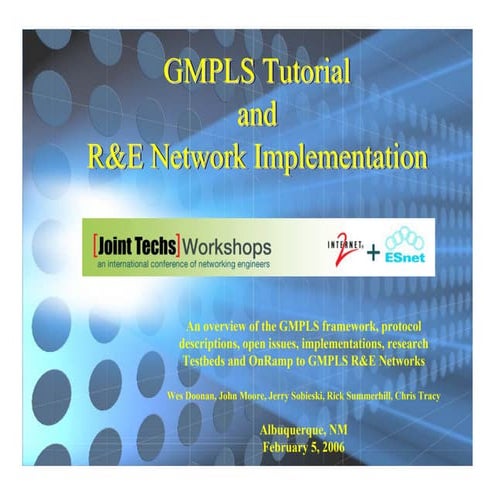 Gmpls tutorial and_rand_e_network_implementation