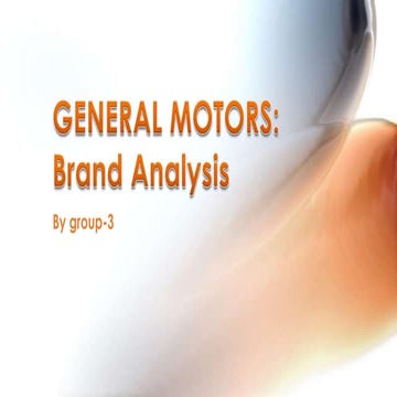 General Motors Brand