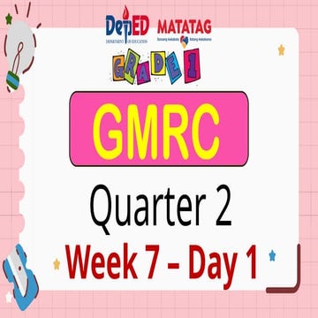 GMRC and Values education Week 7 day 1 ppt