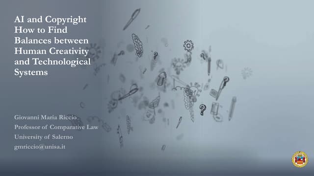 Artificial Intelligence and Copyright: How to Find Balances  between Human Cr...