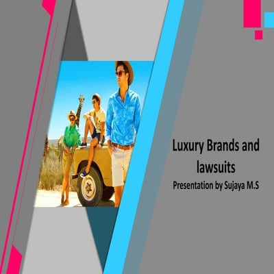 lawsuits and fashion industry