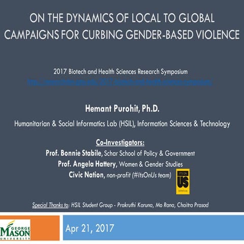 Public Health Crisis Analytics for Gender Violence