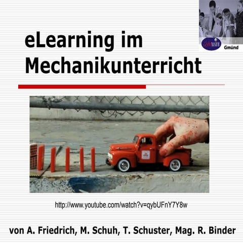 eLearning im Mechanikunterricht