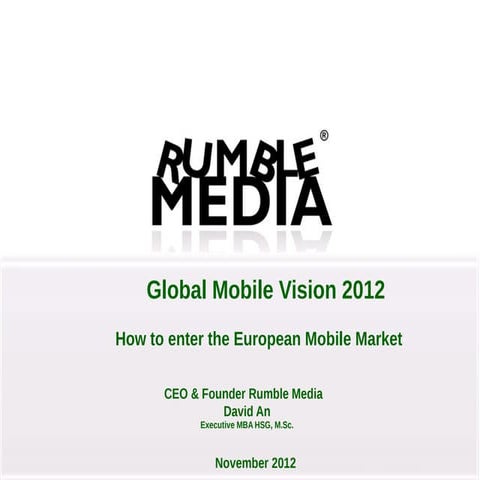 GMV Global Mobile Vision 2012 Seoul