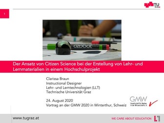 Der Ansatz der „Citizen Science“ bei der Erstellung von Lehrmaterialien in ei...