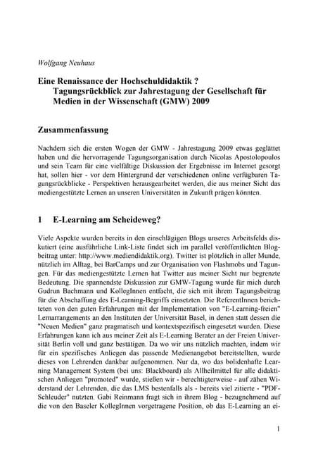 Renaissance der Hochschuldidaktik