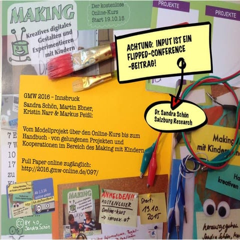 Flipped Conference Beitrag zu "Vom Modellprojekt über den Online-Kurs bis zum...