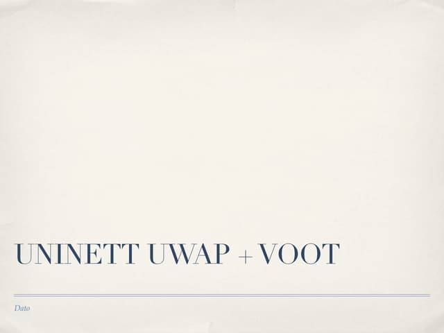 UNINETT WebApp Park