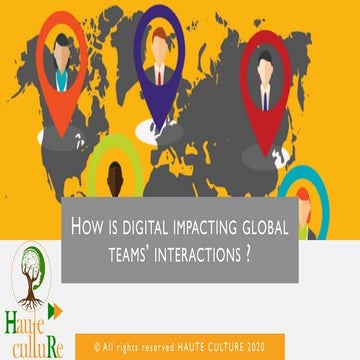 The Impact of Digital on global teams' interactions