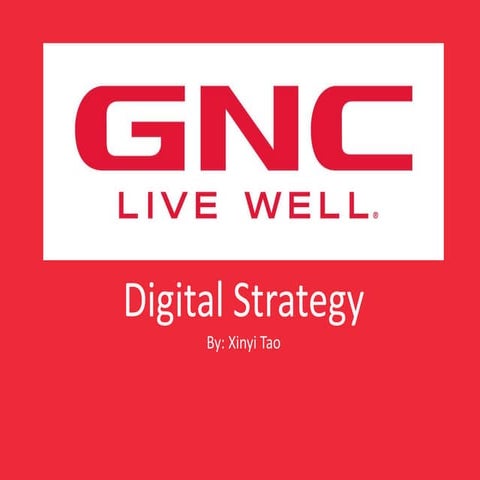 GNC digital strategy