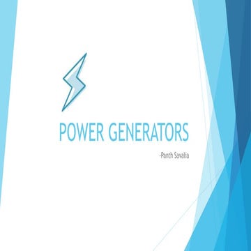 Gnerators ppt