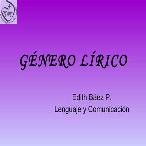 Género lírico