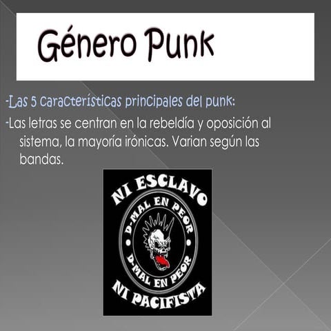 Género punk | PPTX