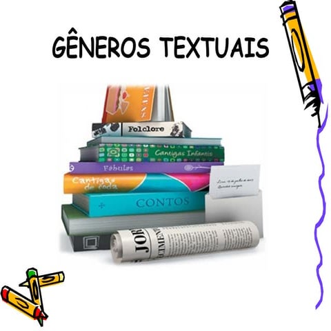Gêneros e tipos textuais