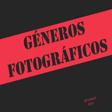 Géneros fotográficos
