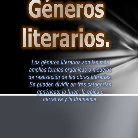 Géneros literarios
