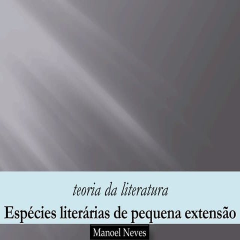 Espécies literárias de pequena extensão