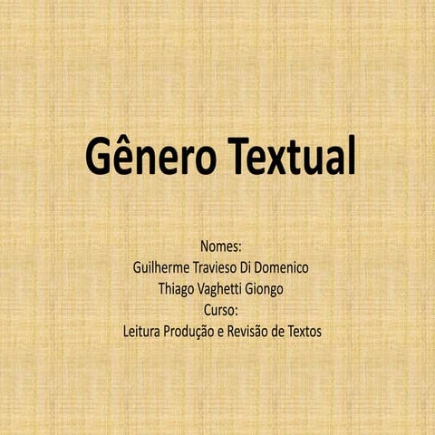 Gênero textual