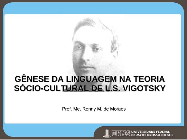 Gênese do Pensamento e da Linguagem...