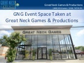 GNG Event Space Taken at Great Neck...