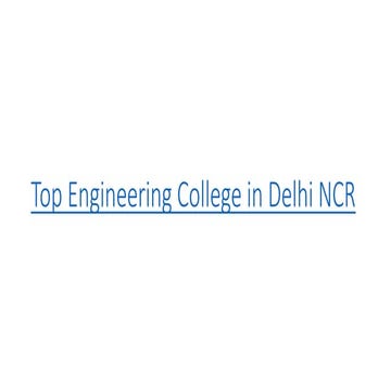 Top Engineering Colleges in Delhi NCR – GNIOT 
