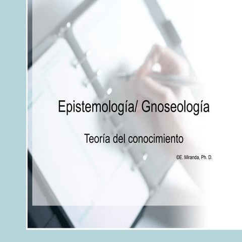 Gnoseologia y-epistemologia