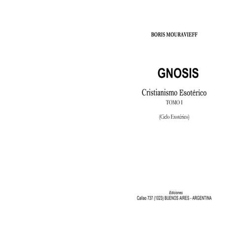 Gnosis book 1 the exoteric cycle spanish
