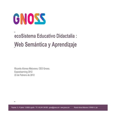 "Web semántica y aprendizaje"
