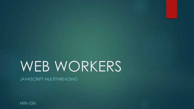 Web worker