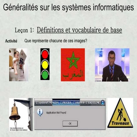 Généralités sur les systèmes informatiques