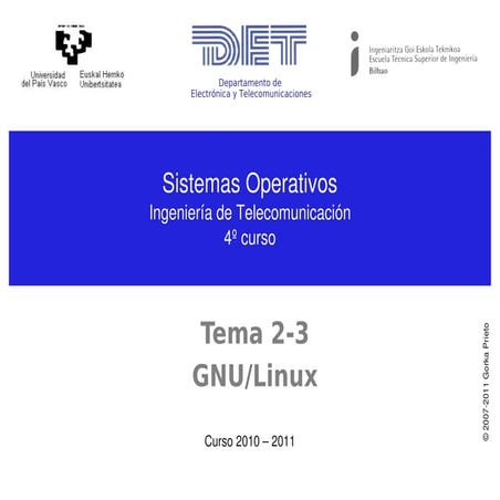 Sistema operativo GNU / Linux | PDF