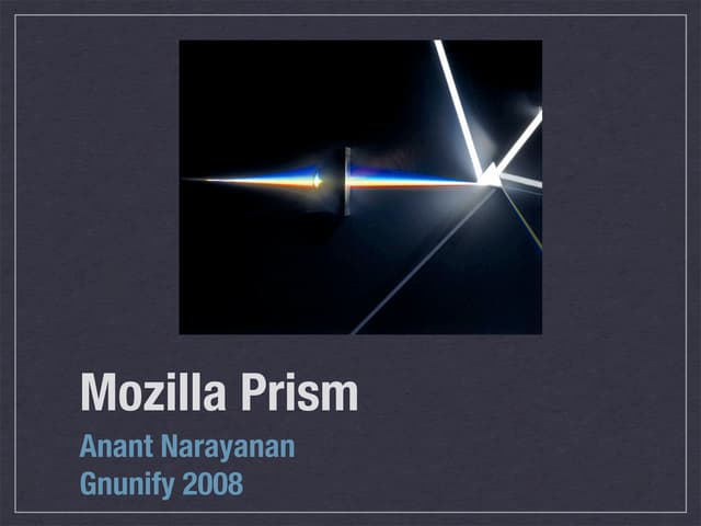 Mozilla Prism PPT