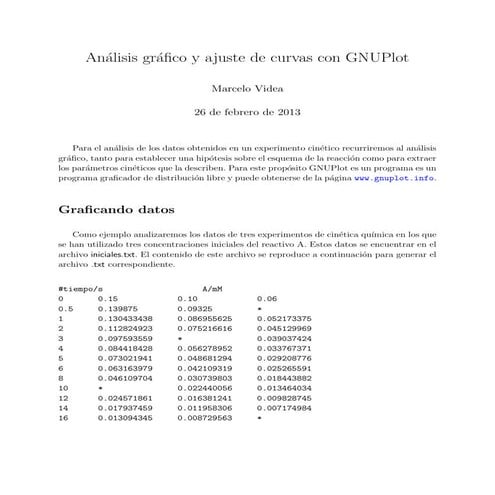 Tutorial de GNUPlot | PDF