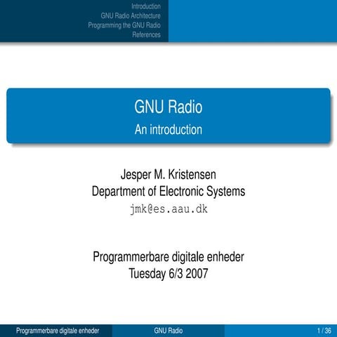 Gnu radio lecture | PDF | Digital Audio | Computer Software and ...