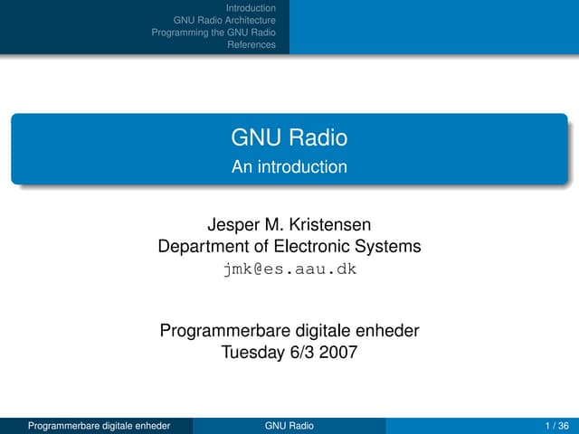 Gnu radio lecture
