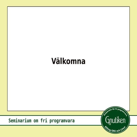 Gnutiken Seminarium 2010 03 19