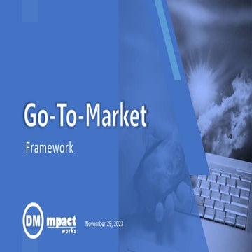 Go-To Market Strategy Framework