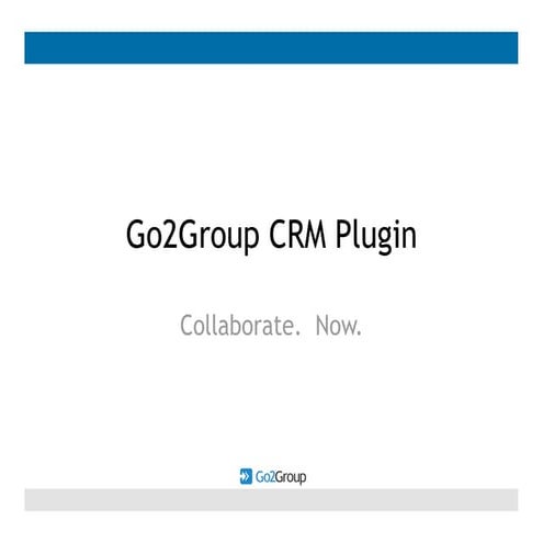 Go2Group CRM Plugin