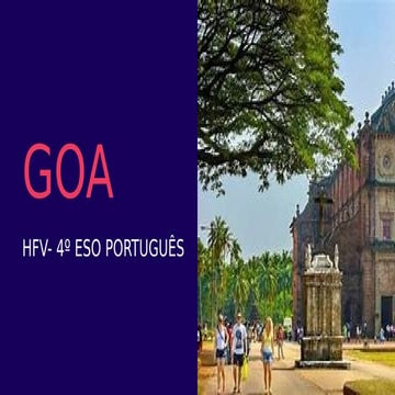 GOA DAMAO DIU PDI DAS VIAGENS IES MONTE DAS MOAS