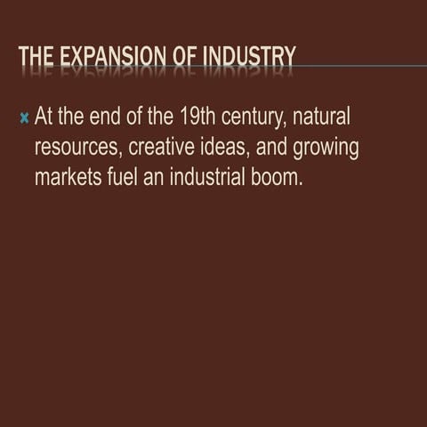 Goal 5  Industrialization and the Gilded Age