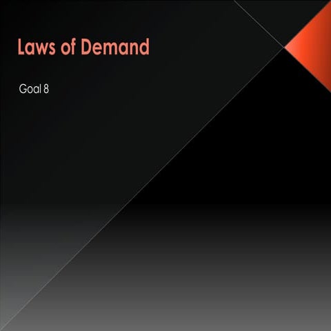 Goal 8 supply and demand changes