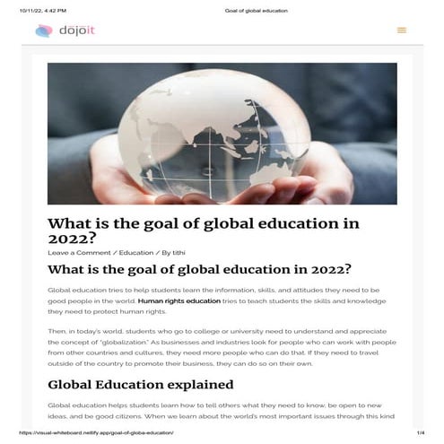 Global citizenship | PPTX