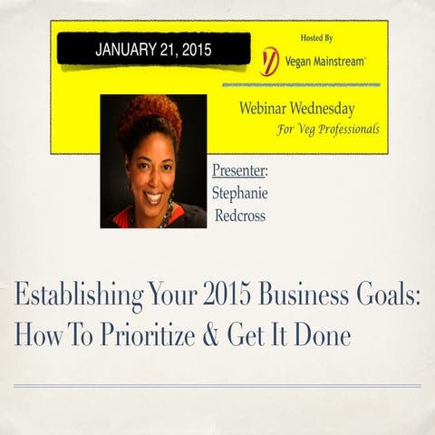 Webinar Wednesday - Establishing Your 2015 Business Goals: How To Prioritize ...