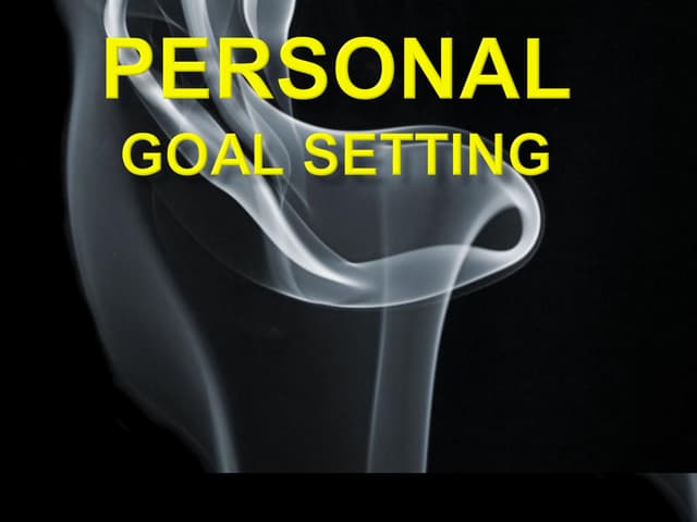 Goal setting