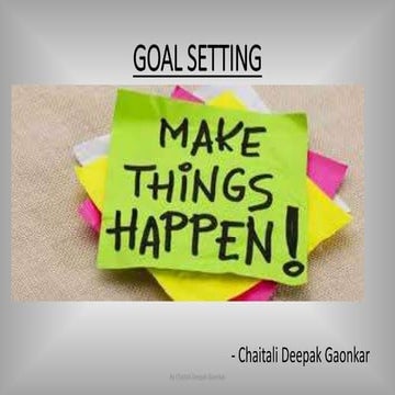 Goal setting 