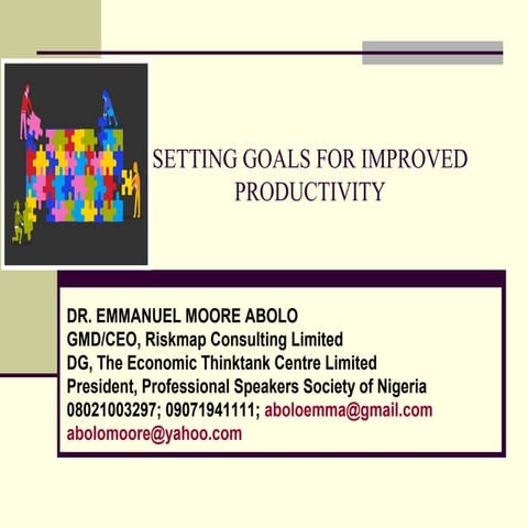 Setting Goals for Improved Productivity