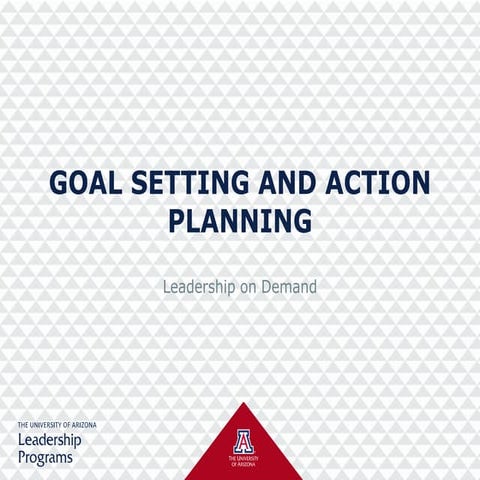 Lecture 05 Planning Work Activities Pdf Goal Goal Setting