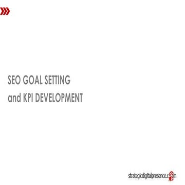 Goal Setting and KPIs for SEO by Sheila Dela Pena