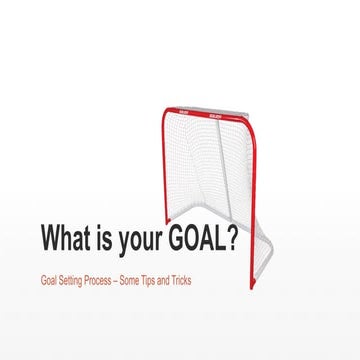 Goal Setting Process Exercise